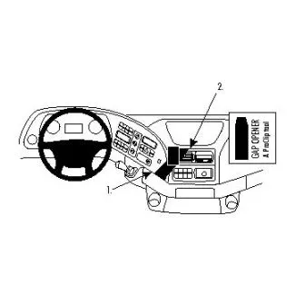 Brodit Proclip Ekstra Stærk Monteringsbeslag - Mercedes Benz Actros 03-13