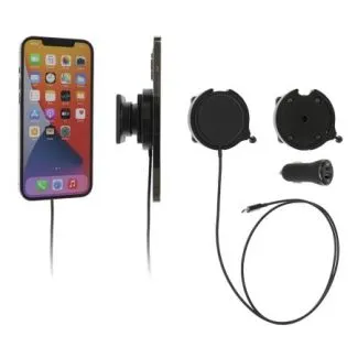 Brodit Magnetisk holder m. Kugleled, Magsafe oplader og cigaradapter - 216325