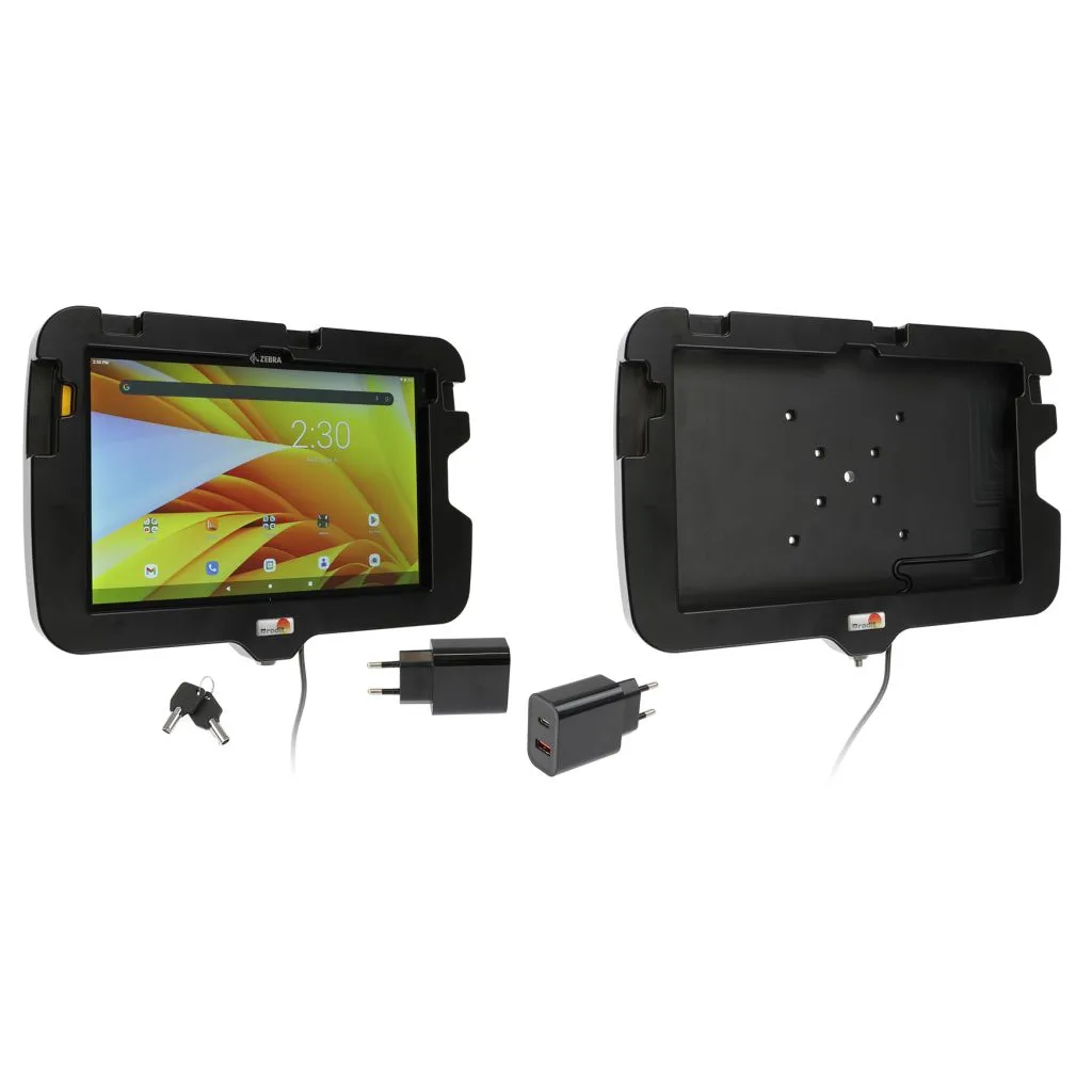 Brodit Tough Sleeve m lås og nøgle og 220V oplader Zebra ET40/ET45 10 - 216320