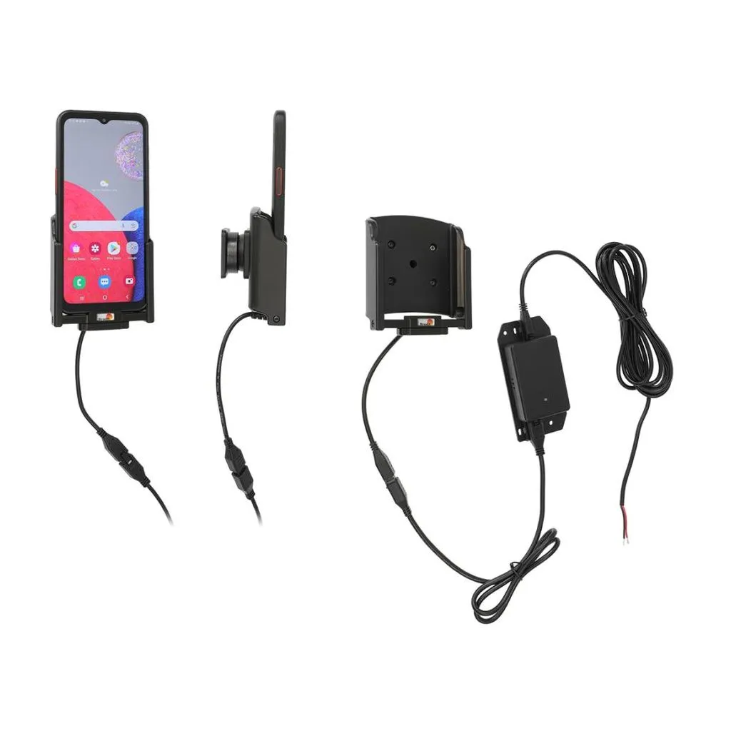 Brodit Faststrøms Aktiv mobilholder m. Pogo opladning til Samsung Galaxy Xcover 6 Pro - 727314