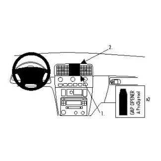 Brodit Proclip Ekstra Stærk Monteringsbeslag - Volvo S40 01-03 og V40 01-03
