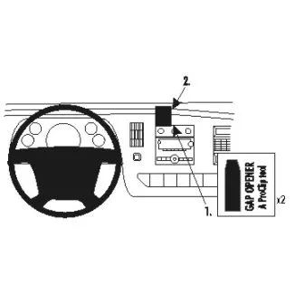 Brodit Proclip Ekstra Stærk Monteringsbeslag - Chevrolet Express 08-16, Van 08-16 og GMC Van 08-16