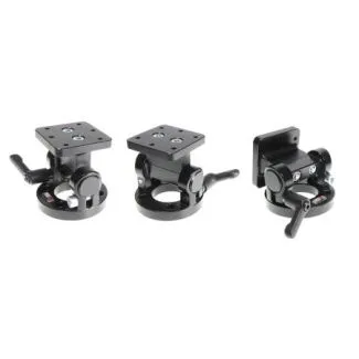 Brodit Piedestal mount - Justerbar - Top med monteringsplade - Sort - 215741