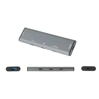 Brodit 3 -Port Expansion Hub - 4K USB-C Hub