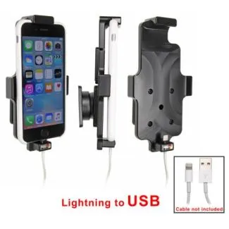 Brodit Apple iPhone 6S/7/8/SE 2020 kabeltilslutnings holder top/bund ligtning/USB-A -514796