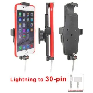 Brodit Passiv kabeltilslutnings holder lightning til 30 pin til Apple iPhone 6 Plus/6S Plus/7 Plus/8 Plus/Xs Max m. cover - 515663