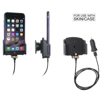 Brodit Aktiv Holder med cigar adapter til Apple iPhone 6 Plus/6S Plus/7 Plus/8 Plus/X/XR/Xs/Xs Max/11/11 Pro B:75-89 D:2-10mm - 521667