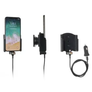 Brodit Aktiv Mobilholder m. USB adapter til Apple iPhone X/Xs 