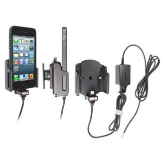 Brodit Faststrøms Aktiv mobilholder til Apple iPhone 5/5S/5C/SE med beskyttelsescover B:49-63 D:6-10mm - 527503