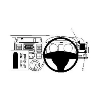 Brodit Proclip Monteringsbeslag - Volkswagen Caravelle 10-15/ T5 Transporter/Pickup 10-15  - HØJRESTYRET