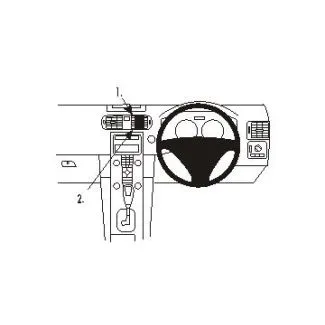 Brodit Proclip Monteringsbeslag - Volvo C30 07-15, C70 06-15, S40 04-12 og V50 04-12 (til HØJRESTYRET biler)