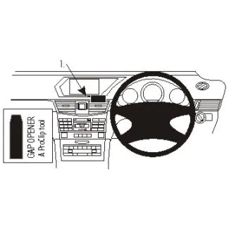 Brodit Proclip Monteringsbeslag - Mercedes Benz E-Class Sedan 14-16 og E-Class Stationwagon 14-16 (til HØJRESTYRET biler)