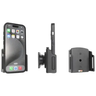Brodit Passiv mobilholder til Apple iPhone 15/15 Pro/16/16 Pro/16e/17/17 Pro - Bredde: 70-83mm Dybde: 8-12mm - 711376