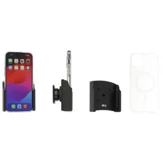 Brodit Passiv mobilholder til Apple iPhone 15 Plus Inkl. Brodit Magnetisk Hybrid Cover - 711395