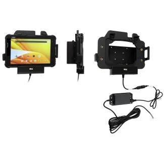 Brodit Aktiv Holder m. Faststrøms montering til Zebra ET401 8” m. Rugged Boot / Expansion Back – 713464