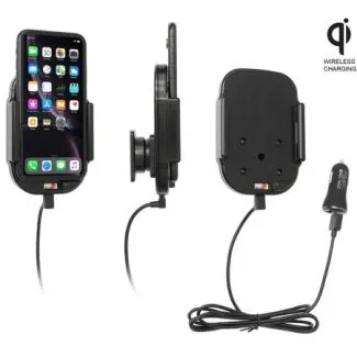 Brodit Qi Trådløs Aktiv Holder m. Cigar adapter til Apple Iphone XR/11 - 718090