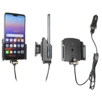Brodit Aktiv Mobilholder m. USB adapter til Huawei P20/P20 Pro B:70-83 D:2-10mm - 721062*