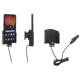 Brodit Aktiv Mobilholder med cigar adapter til Samsung Galaxy Xcover Pro SM-G715 - 721178