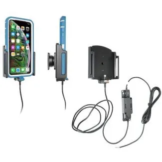 Brodit Faststrøms Aktiv mobilholder til Apple iPhone 11 pro/11 Pro Max/Xs Max med beskyttelsescover B:80-94 D:9-13mm - 727084