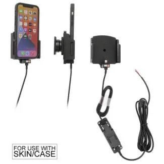 Brodit Faststrøms Aktiv mobilholder til Apple iPhone 12/12 Pro/12 Pro Max/13/13 pro/13 pro max med beskyttelsescover B:75-89 D:6-10mm - 727237