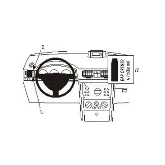Brodit Proclip Monteringsbeslag - Opel Meriva 03-10