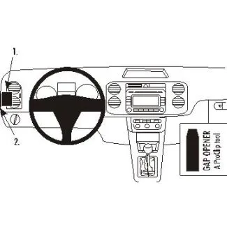 Brodit Proclip Monteringsbeslag - Volkswagen Golf Plus 05-14 og Tiguan 08-16