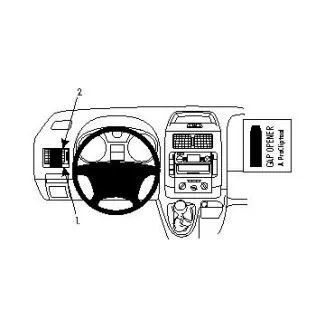 Brodit Proclip Monteringsbeslag - Citroen Jumpy 2nd Gen 07-16, Fiat Scudo 07-16, Peugeot Expert 07-16 og Toyota ProAce 13-16 (Blokkere for kopholder)