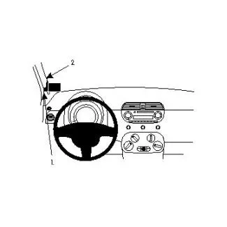 Brodit Proclip Monteringsbeslag - Fiat 500 07-20