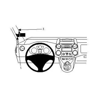 Brodit Proclip Monteringsbeslag - Citroen Berlingo Family 08-18, Berlingo Transport 08-18 og Peugeot Partner 08-18