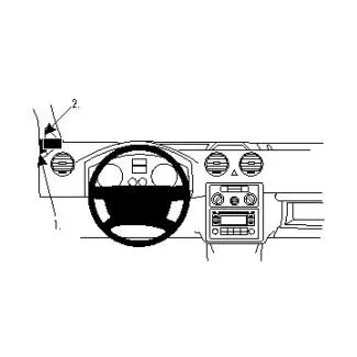 Brodit Proclip Monteringsbeslag - Volkswagen Caddy 04-20 og Caddy Life 16-20 (til HØJRESTYRET biler)