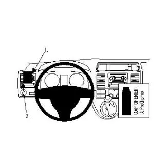 Brodit Proclip Monteringsbeslag - Volkswagen Caravelle 10-15 og T5 Transporter/Pickup 10-15 (KUN til modeller med opbevaringsrum under ventilationen)