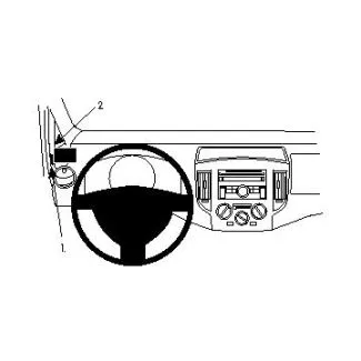 Brodit Proclip Monteringsbeslag - Nissan Evalia 10-14, Evalia 15-23, NV200 10-14 og NV200 15-23