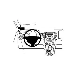 Brodit Proclip Monteringsbeslag - Hyundai i10 11-13