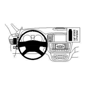Brodit Proclip Monteringsbeslag - Mercedes Benz GL-Class 13-19, GLE-Class 16-19 og M-Class/ML 12-15