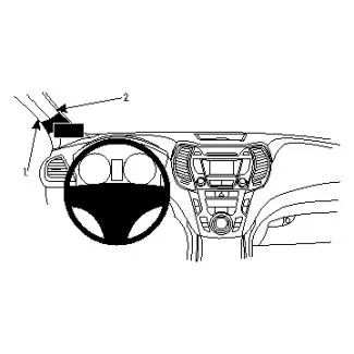 Brodit Proclip Monteringsbeslag - Hyundai Grand Santa Fe 13-18 og Santa Fe 13-18