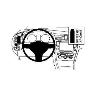 Brodit Proclip Monteringsbeslag - Volkswagen Golf Alltrack 17-20, Golf VII 13-20, Golf VII Sportscombi 13-20 og Golf VII Variant 13-20