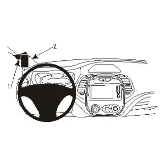 Brodit Proclip Monteringsbeslag - Renault Captur 14-19