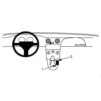Brodit Proclip Monteringsbeslag - Fiat Barchetta 95-07