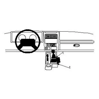 Brodit Proclip Monteringsbeslag - Jeep Wrangler, Sahara 97-02