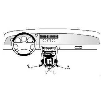 Brodit Proclip Monteringsbeslag - Jaguar XK-Series 97-06 og Jaguar XK8 / XKR 97-06
