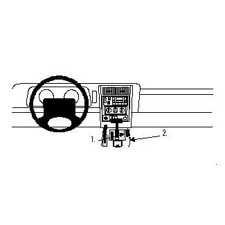 Brodit Proclip Monteringsbeslag - Jeep Cherokee 97-01