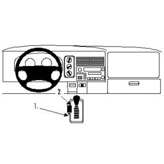 Brodit Proclip Monteringsbeslag - Dodge Ram Pick Up 1500 98-01 og Dodge Ram Pick Up 2500/3500 98-04