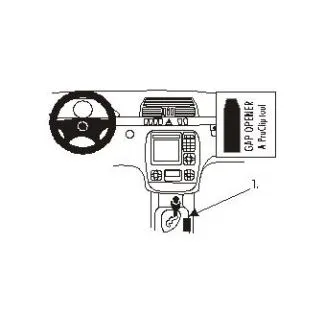 Brodit Proclip Monteringsbeslag - Mercedes Benz S-Class 00-02