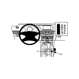 Brodit Proclip Monteringsbeslag - Mercedes Benz E-Class Sedan 09-16 og E-Class Stationwagon 10-16 (KUN til modeller med gulv gearstang)