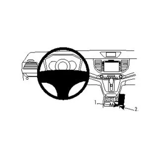 Brodit Proclip Monteringsbeslag - Honda CR-V 12-15 (KUN med strømudtag mellem sædevarmeknapper og IKKE med højttaler på siden af ​​konsollen)