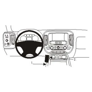 Brodit Proclip Monteringsbeslag - Chevrolet Silverado 2500/3500 Series 15-19 og GMC Sierra 2500/3500 Series 15-19