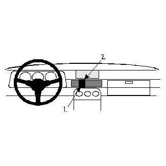 Brodit Proclip Monteringsbeslag - Porsche 924 76-88 og Porsche 944 82-85