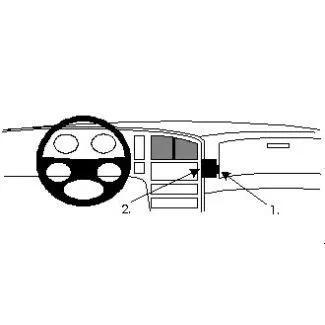 Brodit Proclip Monteringsbeslag - Saab 9000 85-98 (IKKE til modeller med dobbelt airbag)