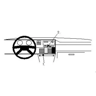 Brodit Proclip Monteringsbeslag - Volkswagen Golf II 84-91 og Jetta 84-91