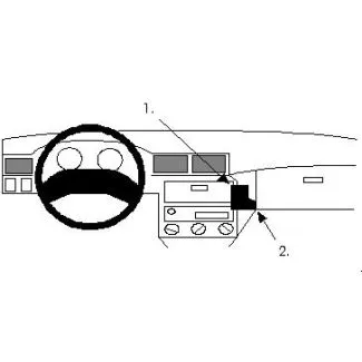 Brodit Proclip Monteringsbeslag - Opel Astra 92-97